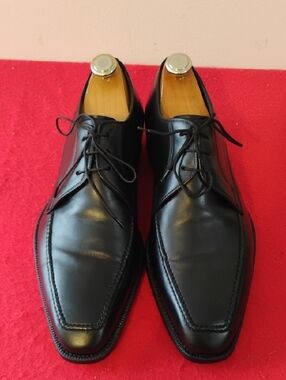 Allen Edmonds Men's Black Leather Derby Shoes